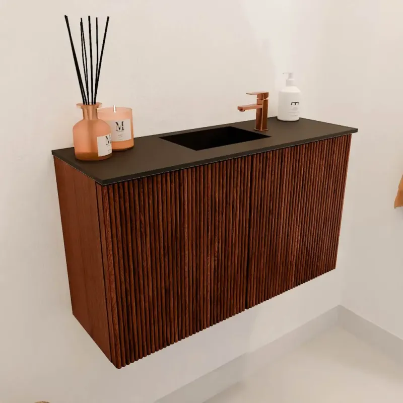Mondiaz Joya 70cm toiletmeubel ruby met wastafel faye midden 1 kraangat urban Betrouwbaar