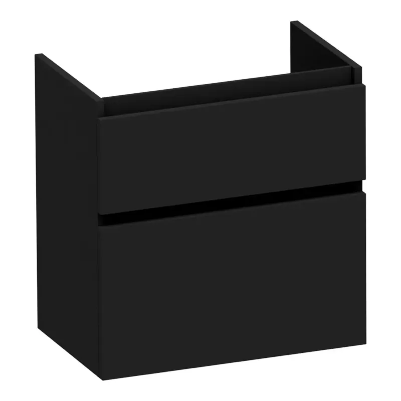 Brauer Delight onderkast ondiep 60cm met 2 softclose lades zwart mat Must-Have
