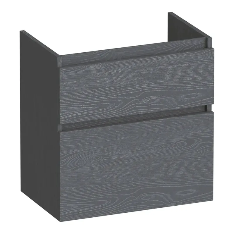 Flitsaanbieding Brauer Delight onderkast ondiep 60cm met 2 softclose lades timber grey