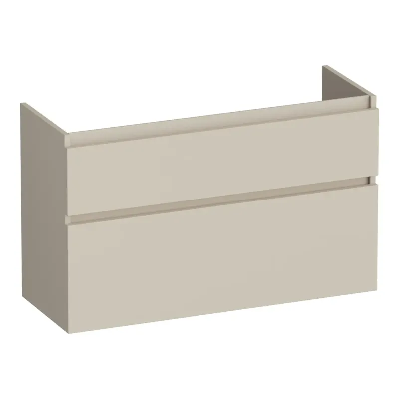 Beperkte Voorraad Brauer Delight onderkast ondiep 100cm met 2 softclose lades beige mat