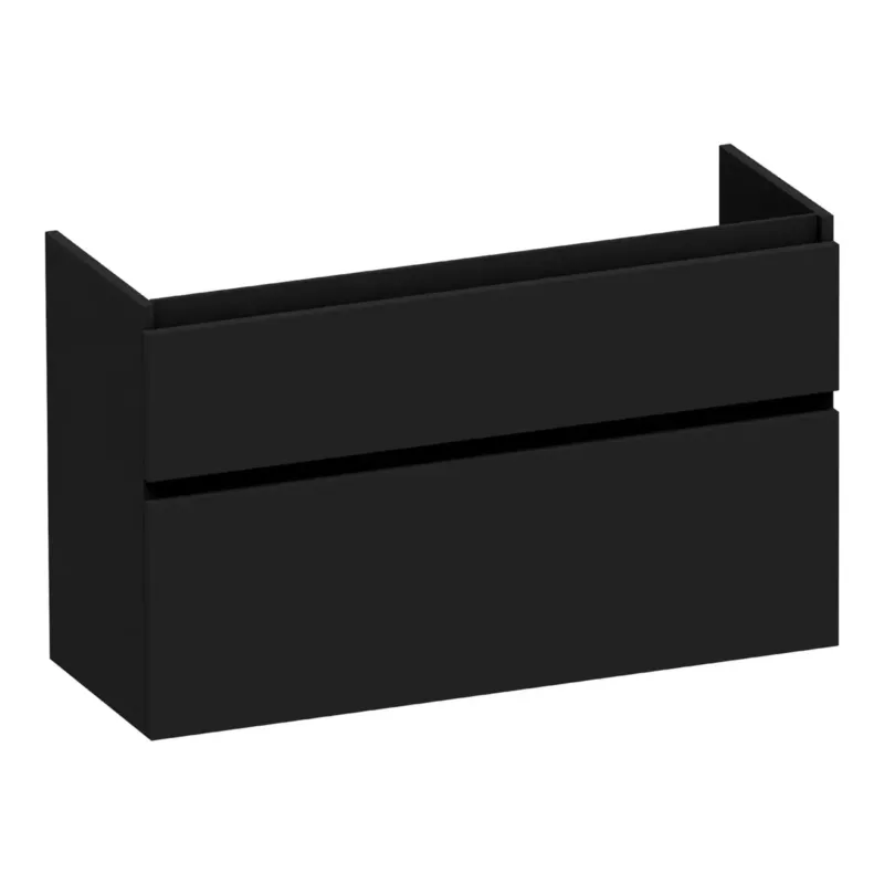 Snelle Levering Brauer Delight onderkast ondiep 100cm met 2 softclose lades zwart mat