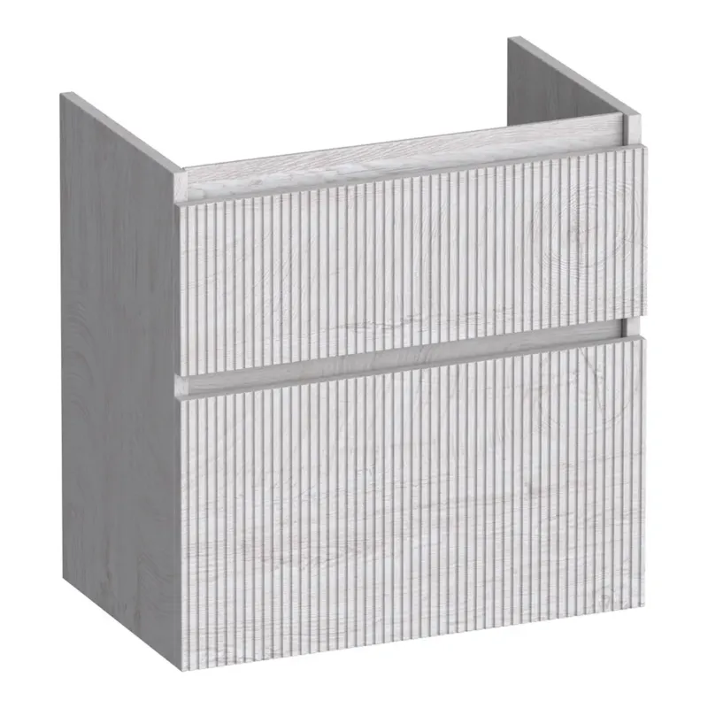 Aanbieding Brauer Delight Wavy onderkast ondiep 60cm met 2 softclose lades forest seashell