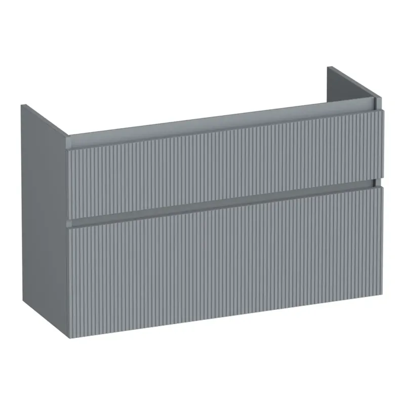 Bestseller Brauer Delight Wavy onderkast ondiep 100cm met 2 softclose lades grijs mat