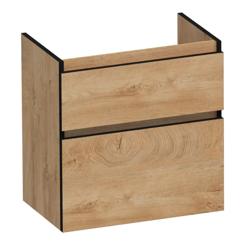 Superprijs Brauer Delight Edge onderkast ondiep 60cm met 2 softclose lades forest tan