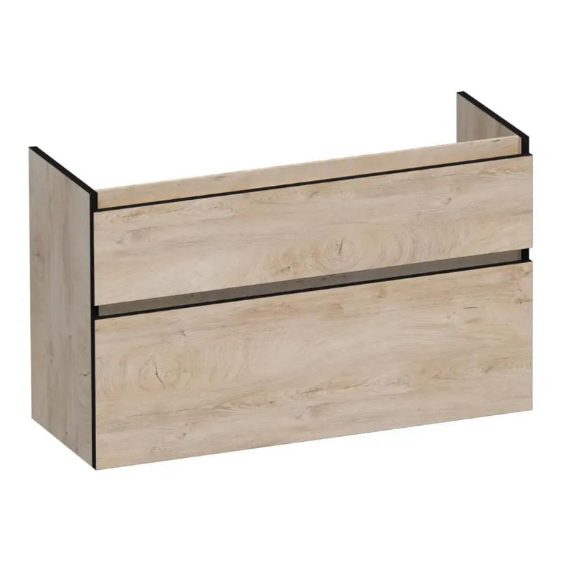 Snelle Levering Brauer Delight Edge onderkast ondiep 100cm met 2 softclose lades forest wheat