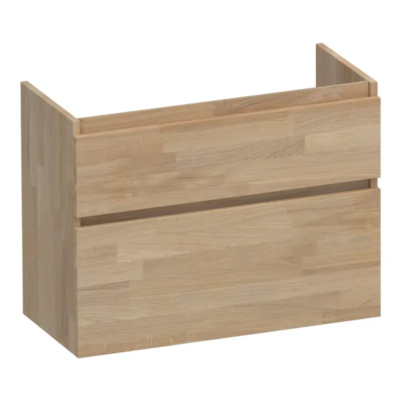 Beperkt Aanbod Brauer Delight onderkast ondiep 80cm met 2 softclose lades vingerlas eiken grijs