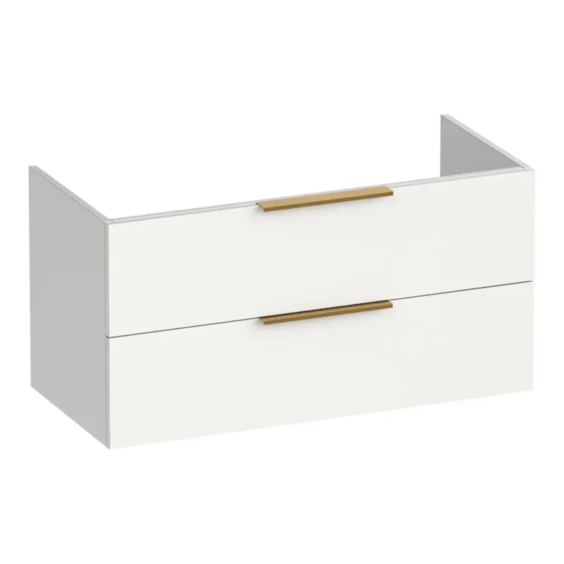 Beste Prijs Brauer Elevate onderkast 100cm met 2 softclose lades wit glans