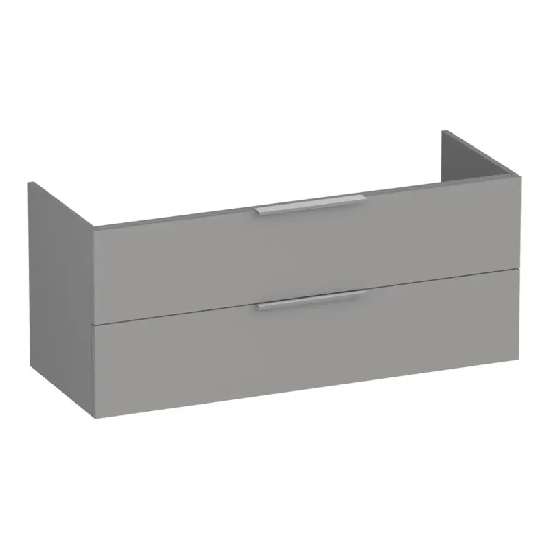 Aanbieding Brauer Elevate onderkast 120cm met 2 softclose lades en 1 sifon uitsparing grijs mat