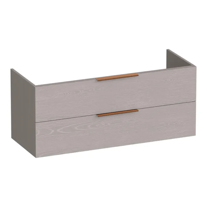 Brauer Elevate onderkast 120cm met 2 softclose lades en 2 sifon uitsparingen timber greige Goedkoop