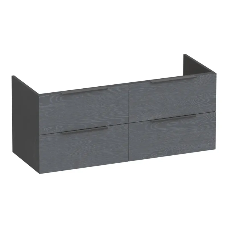 Voordeelprijs Brauer Elevate onderkast 120cm met 4 softclose lades en 2 sifon uitsparingen timber grey