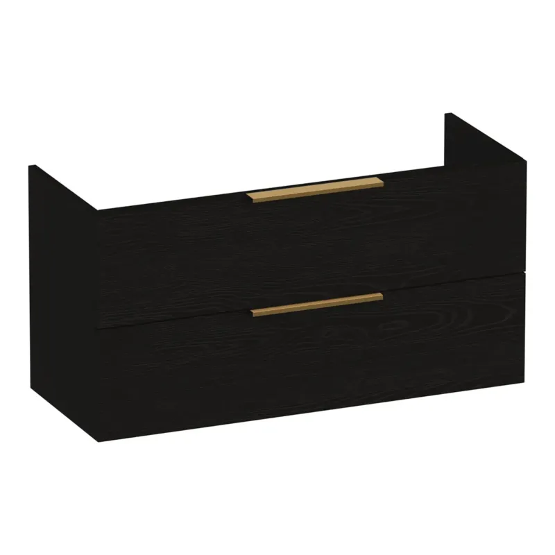 Seizoensaanbieding Brauer Elevate onderkast ondiep 100cm met 2 softclose lades timber black