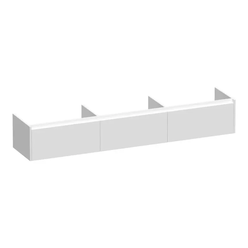 Betaalbaar Brauer Embrace onderkast 220cm met 3 softclose lades wit mat