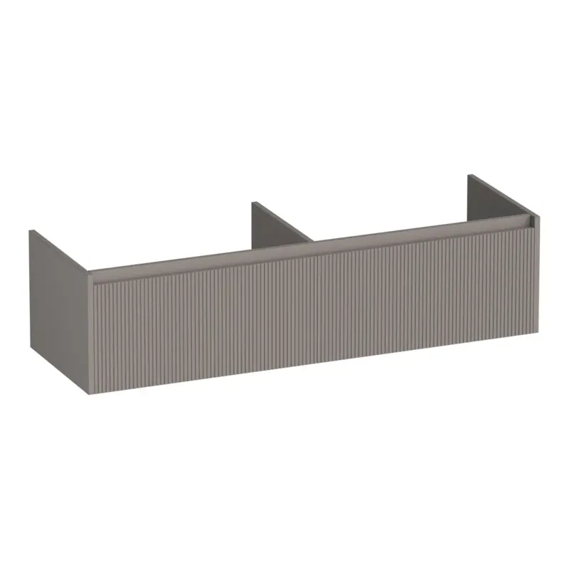 Aanbieding Brauer Embrace Wavy onderkast 140cm met 2 softclose lades taupe mat