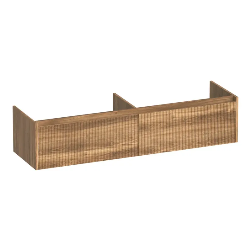 Seizoensaanbieding Brauer Embrace Wavy onderkast 160cm met 2 softclose lades honey