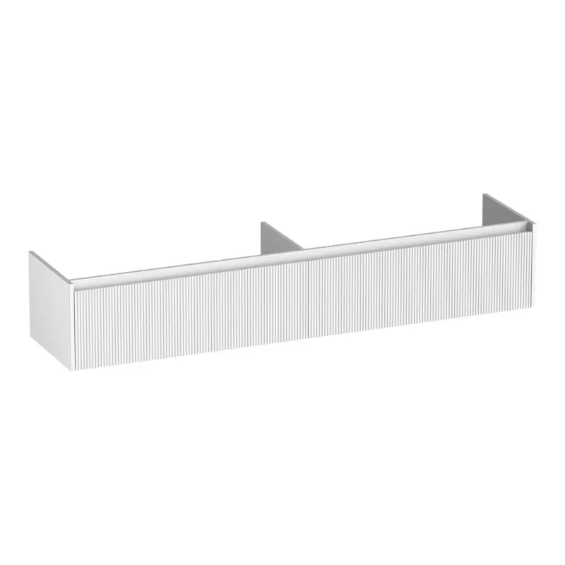 Weekendaanbieding Brauer Embrace Wavy onderkast 200cm met 2 softclose lades wit mat