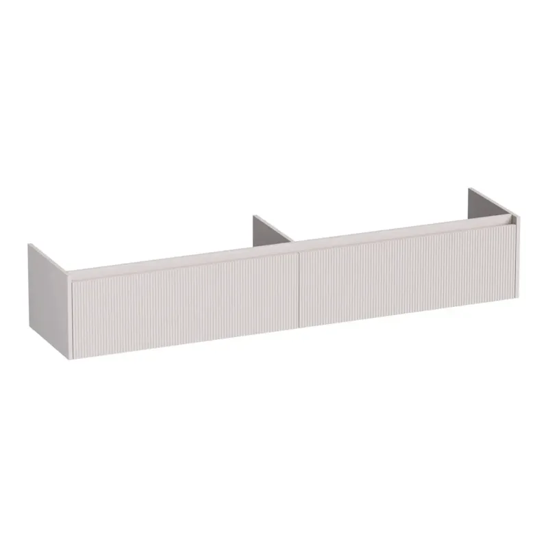 Brauer Embrace Wavy onderkast 200cm met 2 softclose lades zand mat Hete Deal