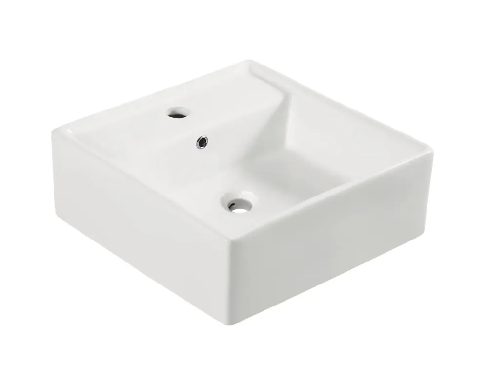 Bestel Nu Mueller Larx wastafel 41x41x15cm wit