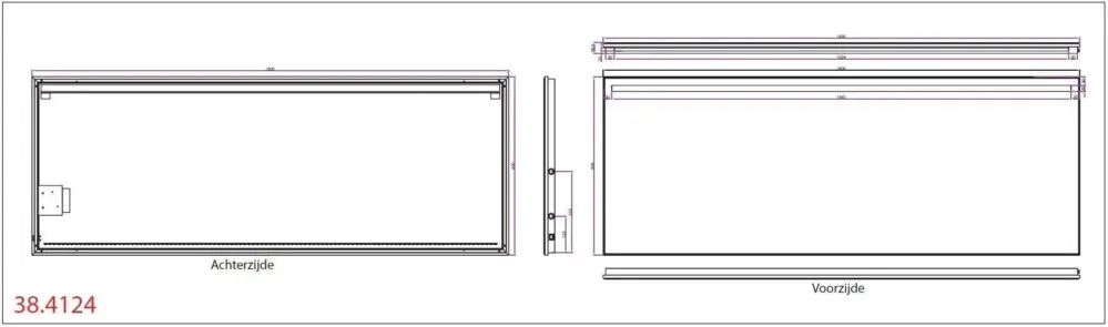 Gereduceerde Prijs Mueller Ambi LED 160x60cm spiegel inclusief spiegelverwarming