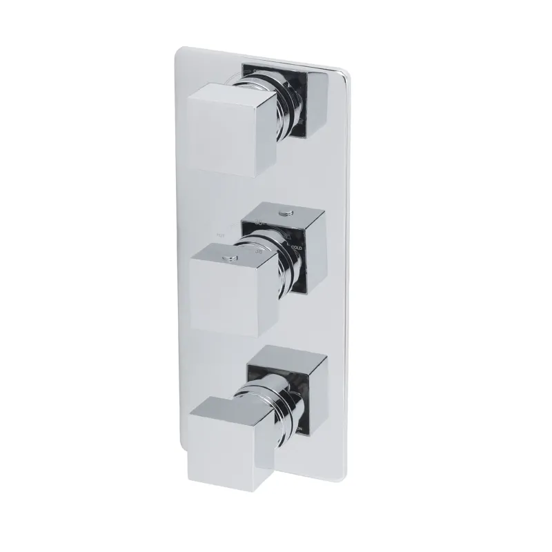Flitsaanbieding Mueller Cube afbouwdeel 3wegs inbouwthermostaat chroom