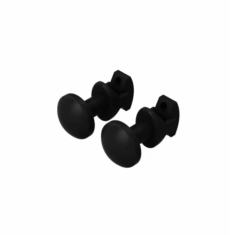 Weekendaanbieding SaniGoods Inola handdoek knop zwart