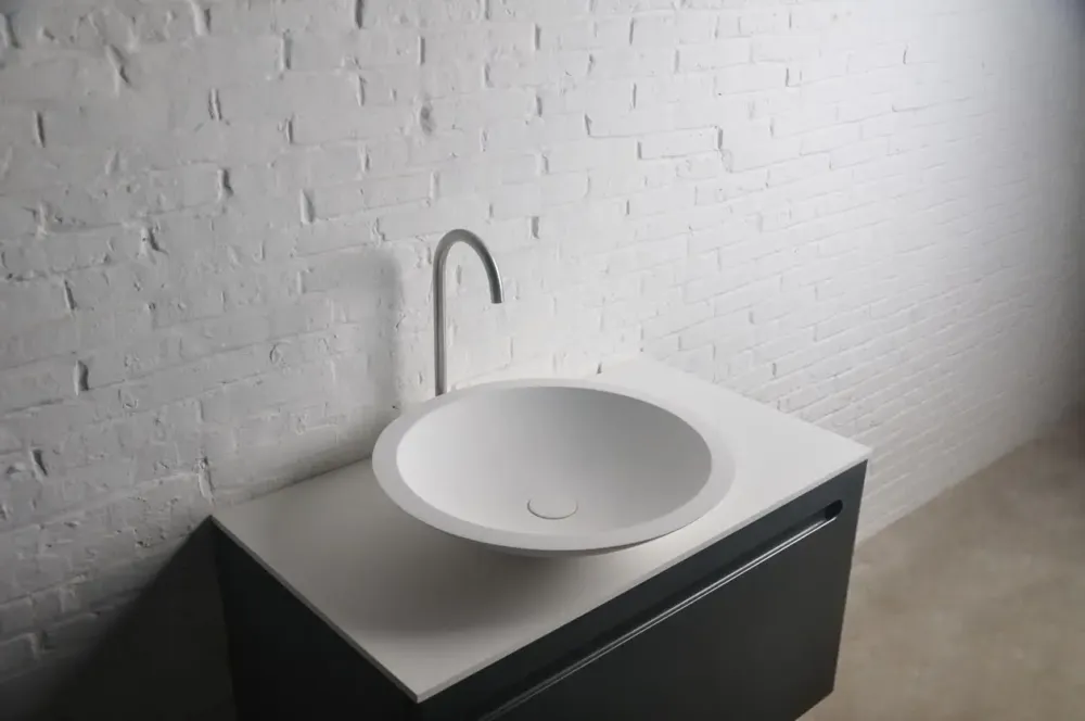Gereduceerde Prijs SSI Design Kansas wastafel Solid Surface 51,5x10,5cm