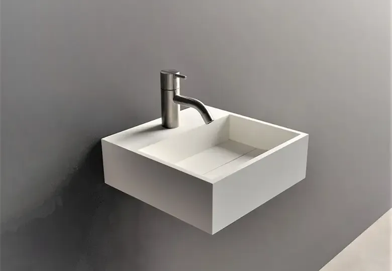 SSI Design Iowa fontein Solid Surface 30x30x10cm Gereduceerde Prijs