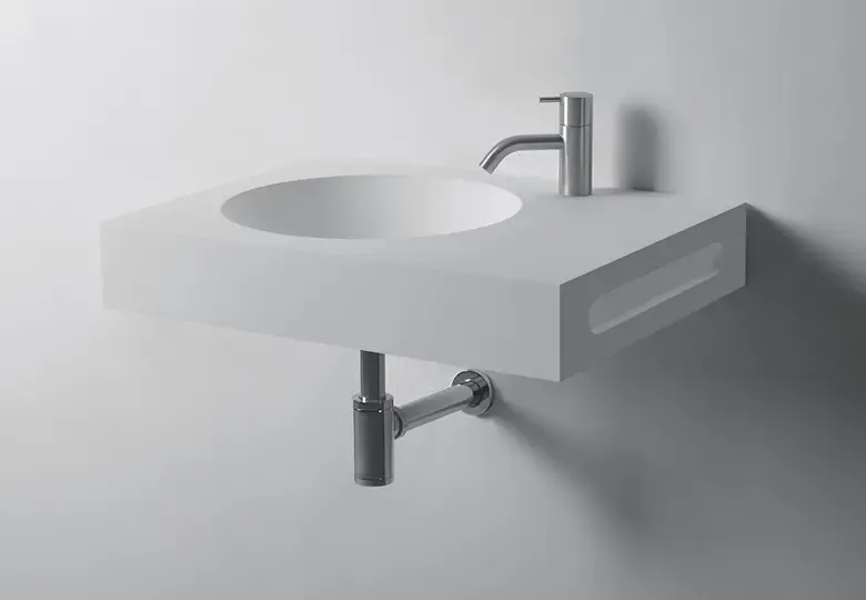 Koop Vandaag SSI Design Carolina wastafel Solid Surface 60x45x10cm
