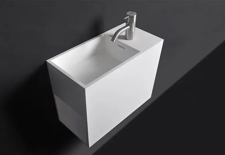 SSI Design Rhode Island fontein Solid Surface 45x22x38cm Meest Verkocht