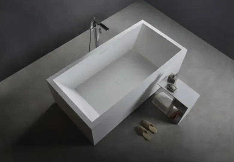 Favoriet SSI Design Emerald vrijstaand bad Solid Surface 180x80x58cm