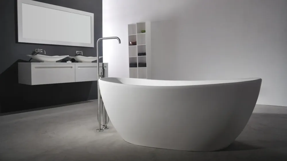 Koopje SSI Design Crystal vrijstaand bad Solid Surface 163x85x64cm