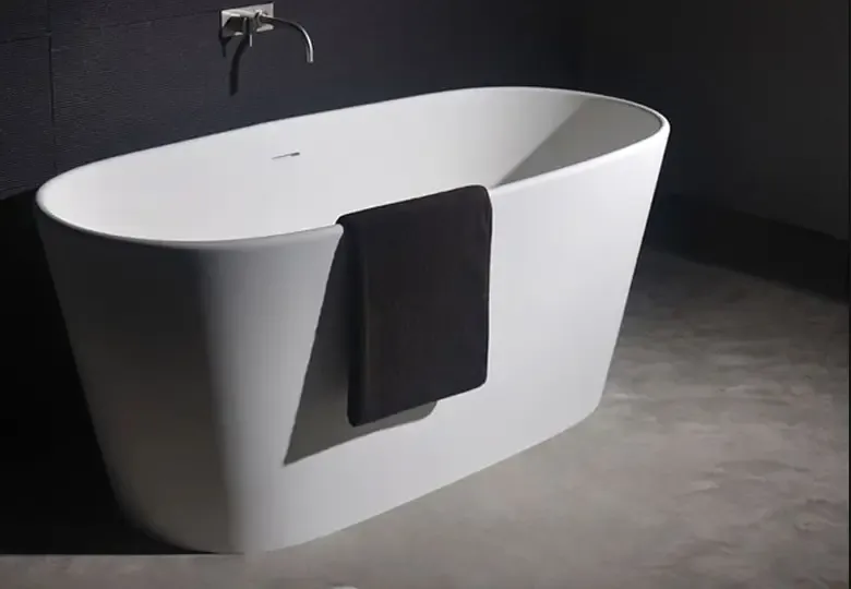 SSI Design Parel vrijstaand bad Solid Surface 158x70x66cm Merkproduct