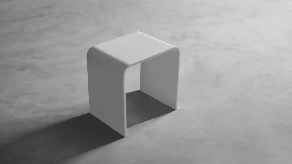 Aanbieding SSI Design Taunton douche zitting Solid Surface 40x30x43cm