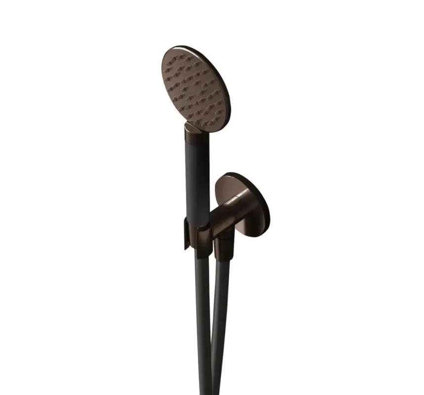 Hotbath Cobber Handdouche met douche aansluiting en opsteek Verouderd Messing Flitsaanbieding