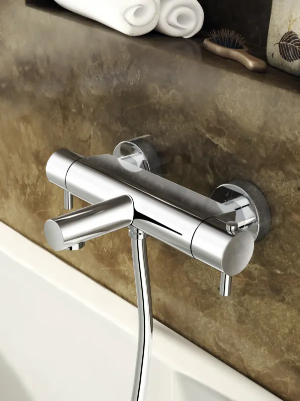 Hotbath Buddy/Laddy Thermostatische Badkraan met Uitloop Chroom B022 Actieprijs