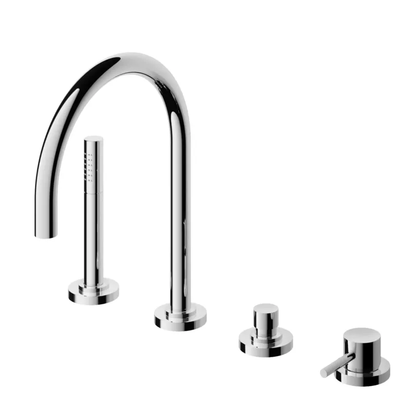 Hotbath Buddy/Laddy Badrand Kraan Geborsteld Nikkel B073 Merkproduct