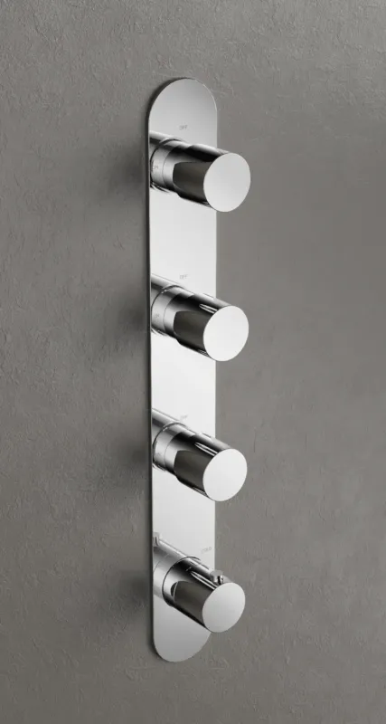 Hotbath Buddy/Laddy Inbouw Douche Thermostaat Verticaal Chroom B050 Populair