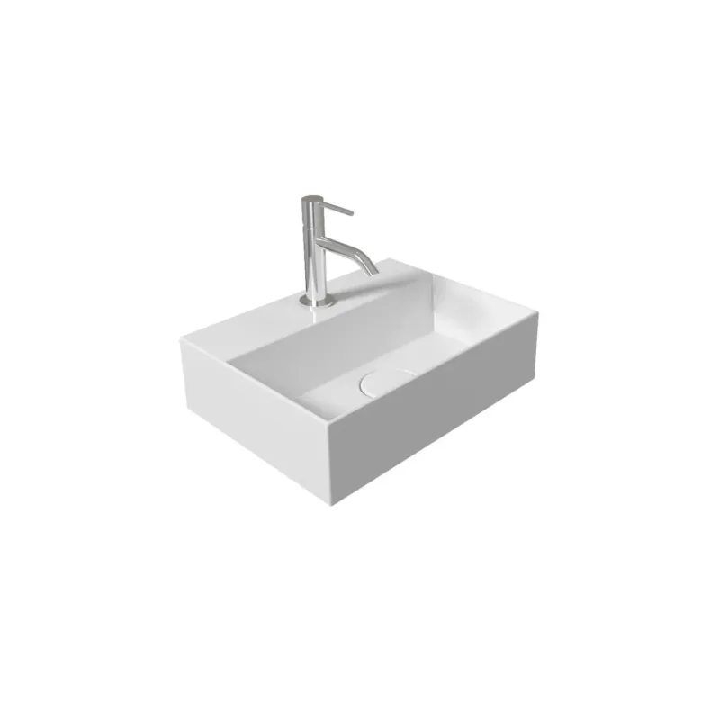 Betaalbaar Salenzi Spy Fontein met clickwaste 40x30 cm glans wit