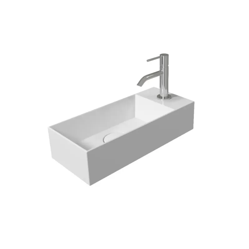 Salenzi Spy Fontein met clickwaste 45x20 cm mat wit Betaalbaar