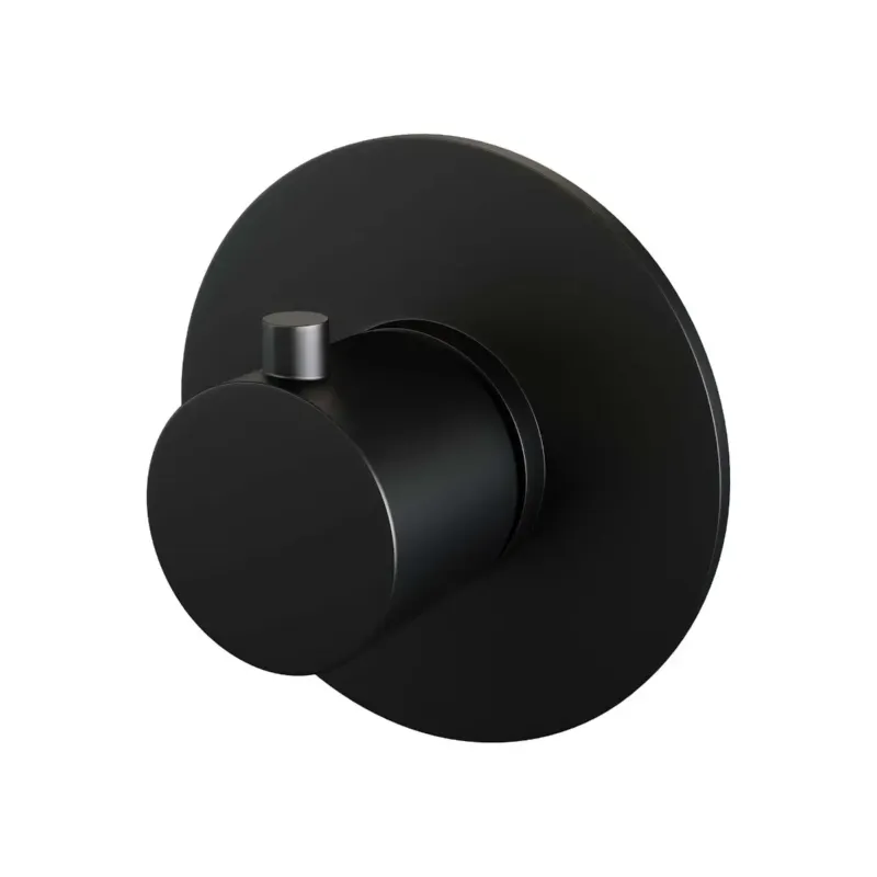 Brauer Black Edition inbouwthermostaat rond mat zwart Laatste Kans