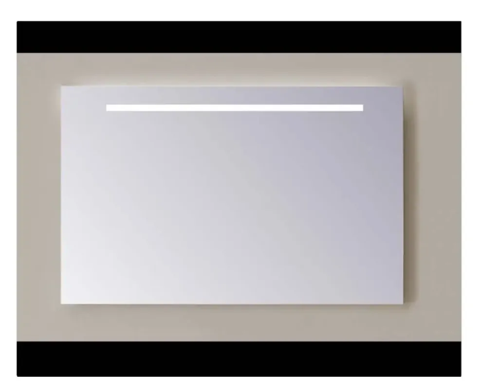 Beste Prijs Sanicare Q-mirrors spiegel zonder omlijsting / PP geslepen 70 cm. 1 x horizontale strook met cold white leds