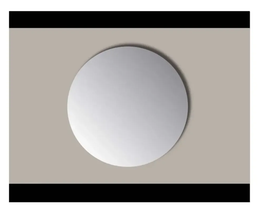 Direct Verzonden Sanicare Q-mirrors spiegel rond 70 cm. zonder omlijsting / PP geslepen