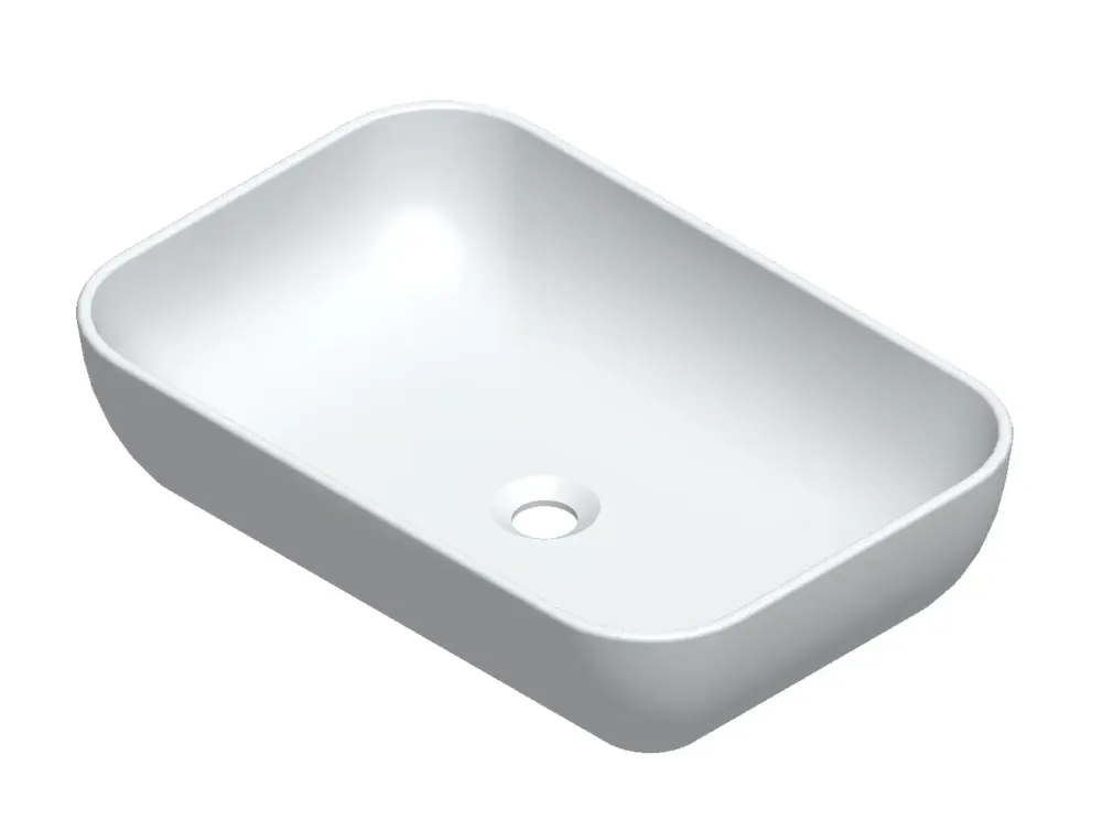 Sanicare Quattro keramische waskom 60x40cm wit Goedkoop