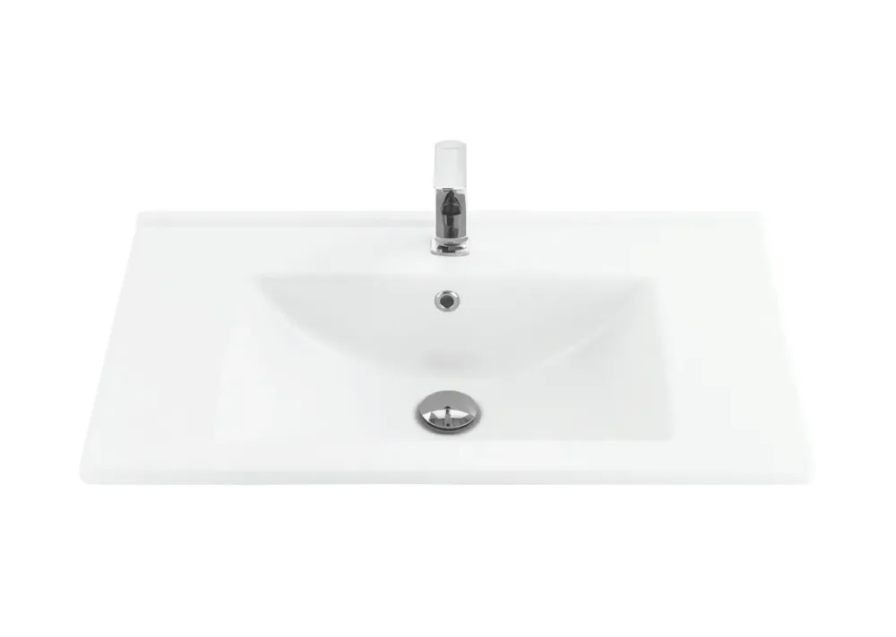 Sanicare Q7 keramische wastafel 75x45cm wit Express Levering
