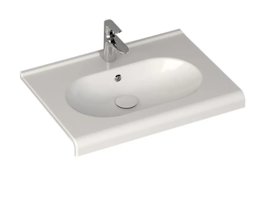 Hoge Kwaliteit Sanicare Q9 keramische wastafel 65x47cm wit