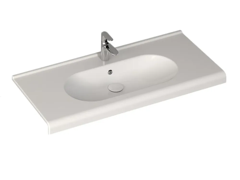 Nu Kopen Sanicare Q9 keramische wastafel 100x47cm wit