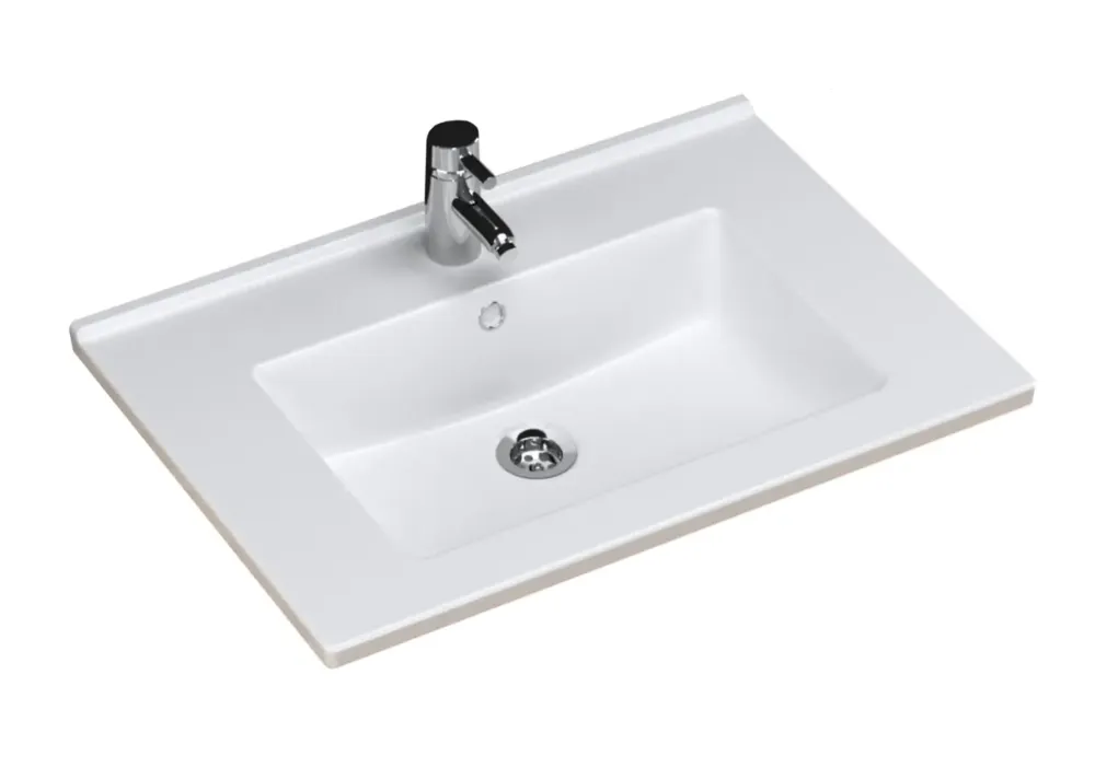 Laatste Kans Sanicare Q10 keramische wastafel 65x45cm wit