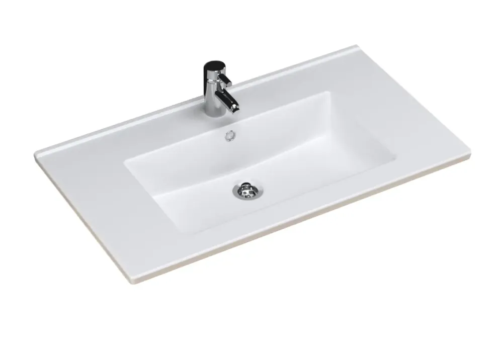 Bestel Nu Sanicare Q10 keramische wastafel 80x45cm wit