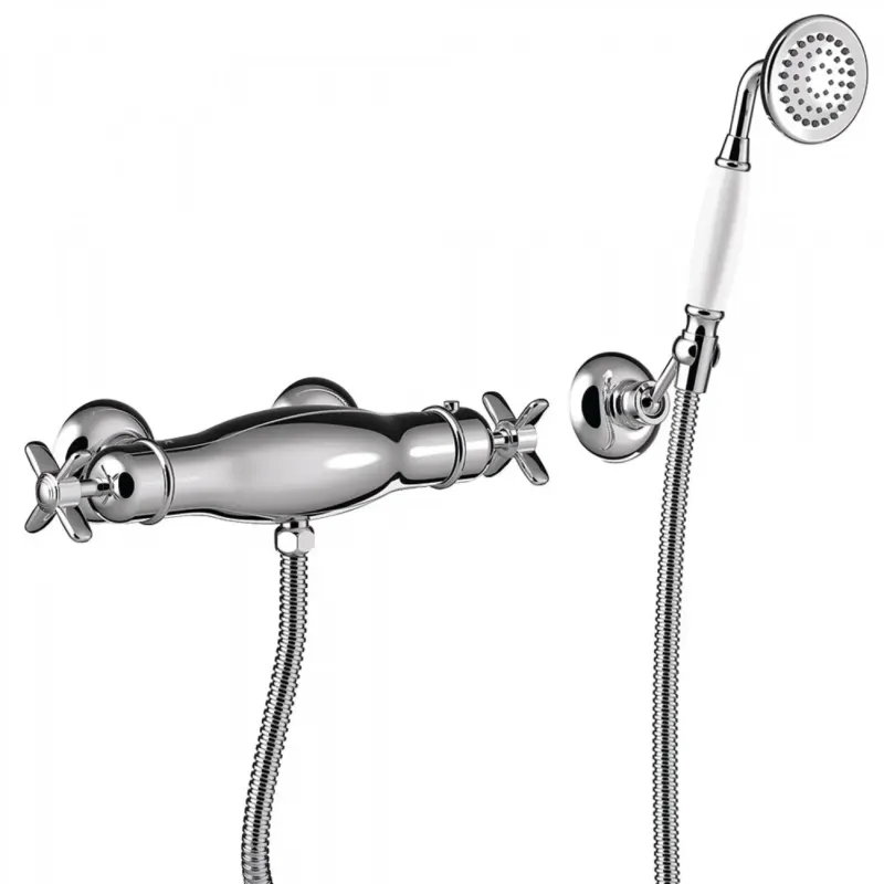 Koop Vandaag Tres Clasic thermostatische douchekraan met handdouche chroom
