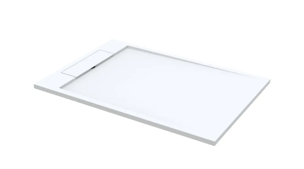 Best Design Just Solid douchebak 160x100x4.5cm mat wit Rechtstreeks Van De Fabrikant