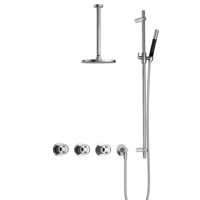 Hotbath Cobber@Work IBSW70 inbouwdouche met 30cm plafondbuis en glijstang chroom Veilige Betaling